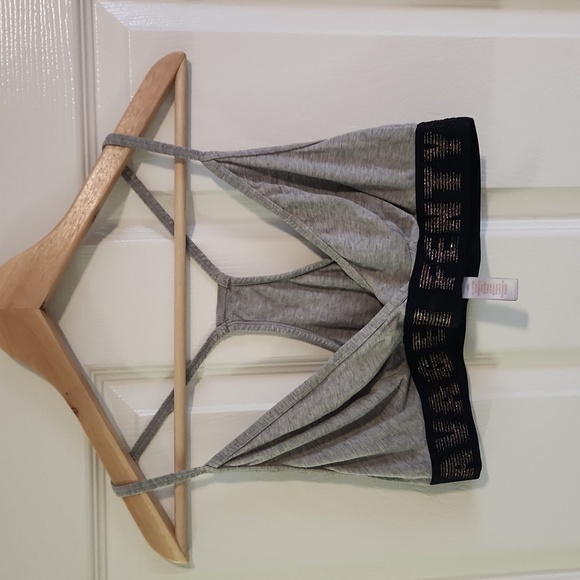 Savage x Fenty Grey Black Cotton Bralette Large - Picture 3 of 6